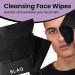BLAQ Activated Charcoal Face Wipes | Dual Sided Cleansing & Exfoliating Wipes - 25 Count - Buy Online on GoSupps.com
