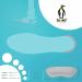Buy Biped Health Anti-Slip Heel Holders - 4 Pairs of Self-Adhesive Cushions for Large Shoes & Hard Heels - Soft Velor Leather | Worldwide Shipping - Buy Online on GoSupps.com