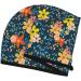 Blue Floral Microfiber Hair Towel - Super Absorbent Coral Velvet Wrap for Long Curly & Thick Hair - Buy Online on GoSupps.com