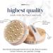MainBasics Dry Body Brush - Exfoliating Body Scrubber with Boar Bristles for Skin Exfoliation, Circulation Boost, Cellulite Treatment, and Lymphatic Drainage - Buy Online on GoSupps.com
