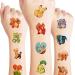 STXADO Carton Temporary Tattoos for Kids(6 sheets) Cute Fake Tattoos Pikachu Stickers for Birthday Party Supplies Favors