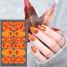 Gorvalin Maple Leaf Fall Nail Wraps - 12 Sheets | Self-Adhesive Thanksgiving Nail Art Stickers for Women and Girls | DIY Nail Design Decoration - Buy Online on GoSupps.com