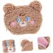 FOMIYES Plush Cosmetic Bag Toilet Stand Travel Tote - Brown 15.5X12X5.5CM - Buy Online on GoSupps.com