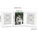 Pet Memorial Frames - Paw Print Keepsake Triple Folding Photo Frame with Clay Imprint Kit (White) | Perfect for Cat or Dog Memorabilia - Buy Online on GoSupps.com