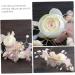 Housoutil Bridal Hair Comb Rhinestone Hair Side Comb Wedding Hair Accessories Flower Headpiece for Women Flower Hair Comb Hair Clips Bride Conch Wedding Flowers Pink Silk Cloth - Buy Online on GoSupps.com