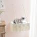 Dahey Macrame Cat Window Perch - Boho Cat Hammock Bed for Indoor Cats - Wall Mounted Pet Resting Seat with Tassel - Safety Space Saving Kitty Swing Shelf - Holds up to 45 lbs - Gift - Buy Online on GoSupps.com