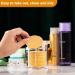 Geiserailie 50pc Compressed Natural Facial Sponges - Soft Exfoliator & Makeup Removal Sponge with Storage Jar (Yellow) - Buy Online on GoSupps.com