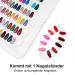 Shop C9 Nail Color Display Book - 120 Nail Art Presentation Stand with Transparent Tips for UV Gel & Nail Polish | International Shipping - Buy Online on GoSupps.com