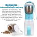 3-in-1 Portable Dog Water Bottle & Food Container - BPA Free Replaceable Waste Bags Anti-Scratch Design 20oz Blue - Buy Online on GoSupps.com
