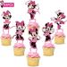 GZDUCK 24PCS Pink Cartoon Mouse Cupcake Toppers | Birthday Party Decoration for Girls Boys - Minnie Mouse Theme - Buy Online on GoSupps.com
