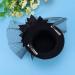 FRCOLOR Mini Top Hat Fascinator Hair Clip Black Veil Top Hat Hair Clip Hair Accessories for Halloween Tea Party - Buy Online on GoSupps.com