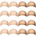 100 Pieces Wig Caps Stocking Caps For Wigs Elastic Medium Nylon Stocking Caps Stretchy Wig Head Cap (Beige and Natural Nude)