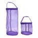 Yarn Storage Bag, 2pc Mesh Knitting Bag Round Yarn Balls Organizer for knitting lovers, Purple