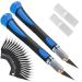 FOSHIO 2 Pack Precision Craft Knife Set with 20 Pieces Replacement Blades Ergonomic Non-Slip Handle Hobby Knife with Protective Cover for Art Craft Scrapbooking Stencil (Blue)