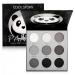 Black Eyeshadow Palette Black Smokey Eyeshadow Palette Makeup 9 Colors Black Silver Gray White Eyeshadow Palette Highly Pigmented Blendable Makeup Matte Glitter Eyeshadow Palette For Girl&Women