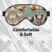 Chicken Prints Unisex Sleep Mask - Double-Sided Eye Mask for Sound Sleep & Skin Care | International Shipping Available - Buy Online on GoSupps.com