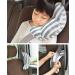 Kids Car Travel Pillow - Head & Neck Support Cushion for Children | Soft Toddler Neck Pillow for Car Seat, Pushchair, Airplane - Grey Stripe - Buy Online on GoSupps.com