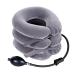 RAKZU Cervical Neck Traction Device Inflatable Adjustable Neck Collar Device, Neck Support Stretcher Relief Spine Alignment Neck Traction Pain Relief for Home Office Neck Decompression (Gray)