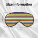 Rainbow Pattern Unisex Sleeping Eye Mask | Soft Light-Blocking Comfort - Shop Now - Buy Online on GoSupps.com