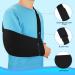 Supregear Arm Sling Shoulder Immobilizer - Adjustable Lightweight Support for Shoulder Injury - Left/Right Arm - Women Men - Black - Buy Online on GoSupps.com
