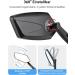 Coicer Left Bicycle Mirror for E-Bike - HD 360 Rotatable & Foldable Handlebar Rear-View Accessory | Extra Large Impact-Resistant Glass - Buy Online on GoSupps.com