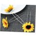 Angoily 4 Sets Hair Barrettes Hair Clip Tiara Sunflower Headband Headress Headgear Seaside Wreath Beach 1 count (Pack of 1) Yellowx2pcs - Buy Online on GoSupps.com