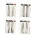 FRCOLOR 4 sheets Temporary Grooming Waterproof Decal Eyebrow Brow Makeup Hair-like Shaping on Transfers for 1 count (Pack of 1) Black