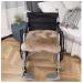 Wheelchair Fleece Comfort Cushion Winter Warm Wheelchair Seat Cover Wheelchair Cushion Seat Pad Natural Wool Wheelchair Seat Pad for Wheelchairs Cars Or Home(8 50 * 50cm) 50*50cm 8