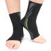 Ankle Support Brace for Women & Men | Compression Sleeve for Plantar Fasciitis & Sprained Ankle Relief | Medium - 1 Pair - Buy Online on GoSupps.com
