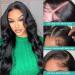 18 Brazilian Virgin Hair Body Wave Lace Closure Wig | Pre Plucked with Baby Hair | 5x5 HD Transparent Lace | Black Women's Human Hair Wig - Buy Online on GoSupps.com