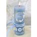 Cerziies Rustic Baptism Candle for Leo Boy or Girl - Personalized with Name & Date Hand Decorated Classic Wick - Buy Online on GoSupps.com