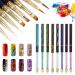 8x nail art brush set uv gel liner painting gradient brush stark nail art set manicure tool acrylic pencils Brush kits with cat eye road handle