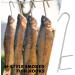 Stainless Steel H-Shape Incense Hooks - 12 Pieces 21cm Silver - Ideal for Hanging Smoked Fish Meat & Sausage - Buy Online on GoSupps.com