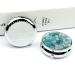 Buy Portable 3 Compartment Pill Box - Travel Medicine Organizer with Silver Lines | Compact Round Pill Case for Purse & Pocket - Buy Online on GoSupps.com