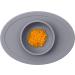 ezpz Tiny Bowl (Gray) - Silicone Suction Bowl for Baby Led Weaning - 6 Months+ Grey - Buy Online on GoSupps.com