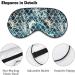 Marine Fish Scales Sleep Mask for Women | Adjustable Eye Shades with Elastic Strap - Best Sleep Accessories - Buy Online on GoSupps.com