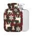 Nordic Tradition Hot Water Bottle with Cover 1 l Small Hot Water Bag for Pain Relief Cramps BAP Free
