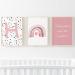 Pompom Prints Set of 3 Girls Bedroom Prints Rainbow Nursery Prints Scandi Boho Style Nursery Decor Playroom Prints Picture Frames not Included (5x7 Inch H) 5x7 Inch H