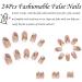 Rainbow Swirl Square False Nails Short 24Pcs - Cute Press on Nails with Glue - Pastel Stick on Nails - Nail Art Set (#XH) - Buy Online on GoSupps.com