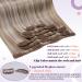 Shop Laavoo Clip In Hair Extensions - Real Hair 40cm Ash Blonde Highlights 7 Piece Set 105g - #18/613 - Buy Online on GoSupps.com