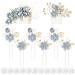 inSowni 20 Pack Classy Dusty Blue Flower Bridal Wedding Hair Side Combs+Floral Hair Pins+Twist Spiral Pearl Hair Pins Clips Pieces Formal Prom Headpieces Accessories for Brides Bridesmaids Women Girls 20 Pack Light Blue ...