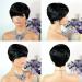 100% Brazilian Human Hair Pixie Cut Wig - Short Straight Natural Black, Beginner Friendly, High Density, No Glue, No Gel, Glueless, Machine Made - Perfect for Black Women - Buy Online on GoSupps.com