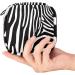 Zebra Imprint Menstruation Pad Bag with Zipper - Stylish & Functional Women's Tampon Collective Bag - Buy Online on GoSupps.com
