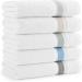 Aston & Arden 8-Piece Recycled Striped Turkish Washcloths Set - Soft & Absorbent Eco-Friendly Aegean Cotton Blend - 600 GSM - Decorative Towels for Bathroom, Home, Hotel, Salon - Wheat Beige - Buy Online on GoSupps.com