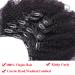 Clip In Extensions Real Hair Kinky Curly - Double Tessen Afro Hair 8-Pack 55cm-125cm Natural Black for Complete Hair Transformation - Buy Online on GoSupps.com