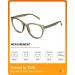 TIJN Oversized Blue Light Glasses for Women and Men - Large Frame Anti-Eyestrain Gaming Glasses - Buy Online on GoSupps.com
