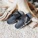 Men/women bathing shoes slippers big slippers non-slip shoes with soft floor-black_37-38 women and men anti-slip house shoes black 37/38 EU