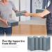 4 Pcs Soft EVA Foam Yoga Blocks | Supportive Brick for Pilates & Meditation | Non-Slip Exercise Equipment | Grey, 9x6x3 Inches - Buy Online on GoSupps.com