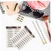 OHPHCALL 9 Sheets Waterproof Eyebrow Stickers Quick Makeup Tools False Eyebrows Cosmetics 3d Template Hair 21x14.7cm Brown - Buy Online on GoSupps.com