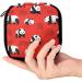 GIAPB Period Bag - Sanitary Napkin Storage Holder & Makeup Pouch (Bear Panda Design, Red Background) |1531 - Buy Online on GoSupps.com